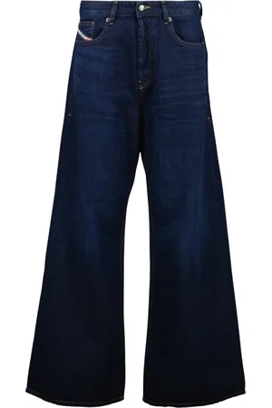 Diesel Jeans, Dames, Blauw, W26 L28, Katoen, Flare Jeans 1996 Blauw Ruw