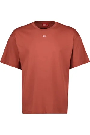 Diesel Tops, Heren, Rood, M, Katoen, Oranje T-Boxt-D Unisex Katoenen T-shirt