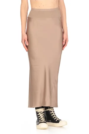 Rick Owens Rokken, Dames, , M, Viscose Mix Elastische Taille Rok