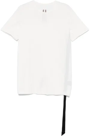 Rick Owens Tops, Heren, Wit, S, Witte Crew Neck T-shirts en Polos