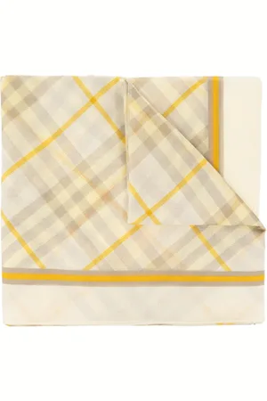 Burberry Accessoires, unisex, Veelkleurig, ONE Size, Katoen, Geruite sjaal