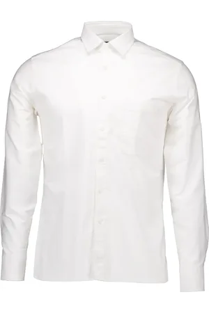 Genti Overhemden, Heren, Wit, M, Bruce fashion lange mouw overhemden wit