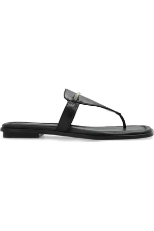 Michael Kors Schoenen, Dames, Zwart, 36 EU, Leer, Lena Slides