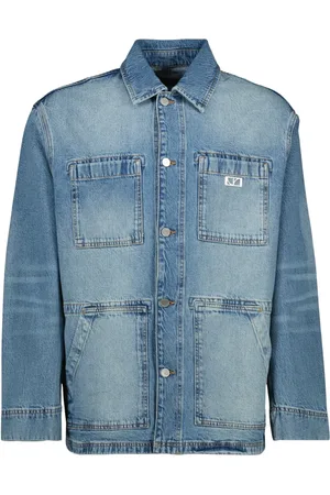 IRO Jassen, Heren, Blauw, M, Denim, Klassieke Blauwe Denim Jas
