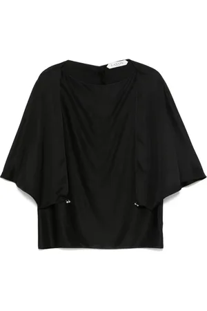 Lanvin Blouses & Shirts, Dames, Zwart, M, Stijlvolle Open Sleeve Top
