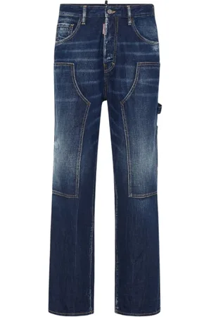 Dsquared2 Jeans, Heren, Blauw, L, Denim, Losse Timmerman Denim Jeans