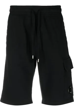 C.P. Company Korte broeken, Heren, Zwart, L, Stijlvolle lange shorts voor heren