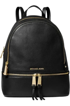 Michael Kors Tassen, Dames, Zwart, ONE Size, Leer, Rhea Rugzak