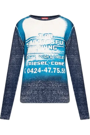 Diesel Tops, Heren, Blauw, S, Linnen, Geribbelde top K-Rod