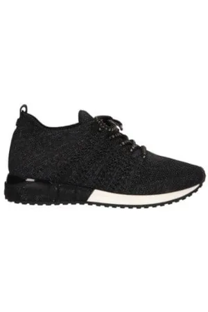 La Strada Schoenen, Dames, Zwart, 40 EU, Sportieve Gebreide Sneakers