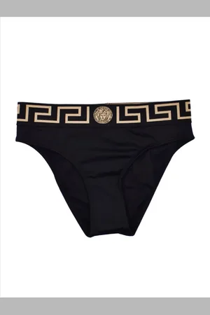 VERSACE Badkleding, Dames, Zwart, XL, Bikini Broekje
