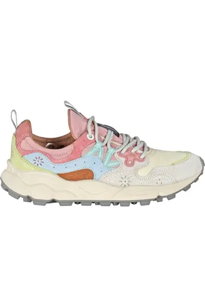 Flower Mountain Schoenen, Dames, Veelkleurig, 39 EU, Suède, Trekking sneakers in technische stof en suède