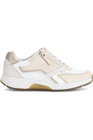 Gabor Schoenen, Dames, Veelkleurig, 38 1/2 EU, Witte/natuurlijke leren gladde manden