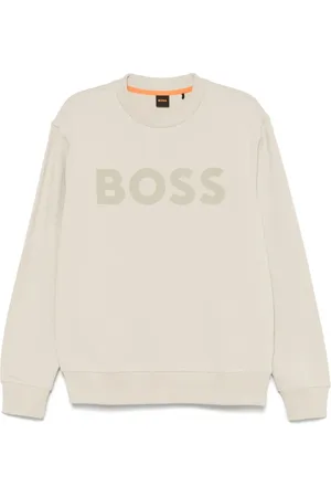 HUGO BOSS Sweatshirts & Hoodies, Heren, , 2Xl, Geribbelde Crew Neck Sweatshirt Lange Mouwen