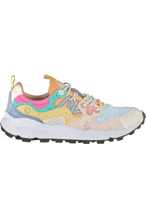 Flower Mountain Schoenen, Dames, Veelkleurig, 36 EU, Suède, Trekking veterschoenen met suède