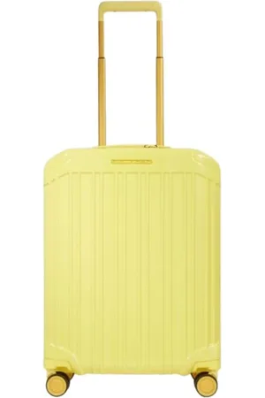 Piquadro Koffers, unisex, Geel, ONE Size, Gele Koffer Verticale Constructie TSA Slot