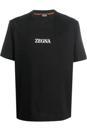 Ermenegildo Zegna Tops, Heren, Zwart, S, Zwarte T-shirts Polos voor heren Aw 23