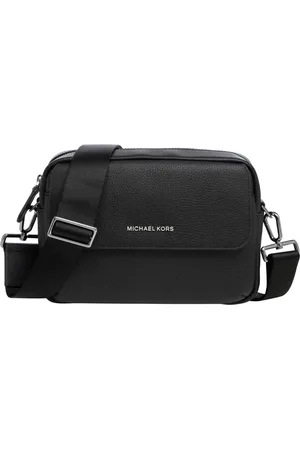Michael Kors Tassen, Heren, Zwart, ONE Size, Leer, Stijlvolle Crossbody Tas met Verstelbare Schouderband