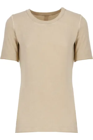 UMA WANG Tops, Dames, , M, Geribbelde Crewneck Top voor Vrouwen