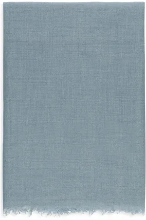 Rick Owens Accessoires, Dames, Blauw, ONE Size, Kasjmier, Lichtblauwe Cashmere Zijden Sjaal
