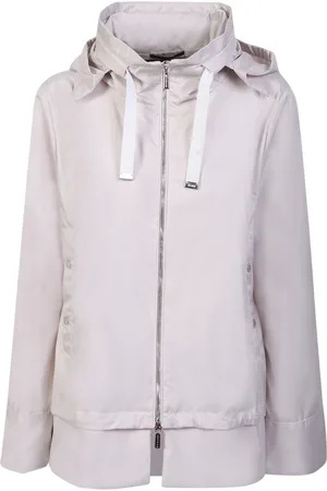 MOORER Jassen, Dames, Wit, M, Polyester, Sweater met rits