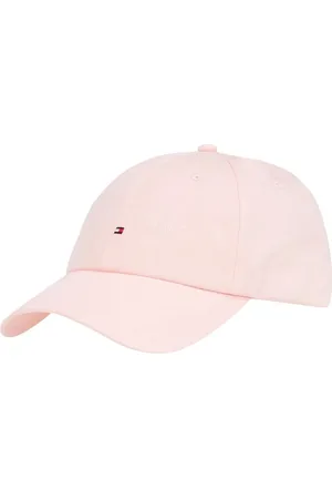 Tommy Hilfiger Accessoires, Dames, Roze, ONE Size, Katoen, Lineair Logo 6 Panel Pet