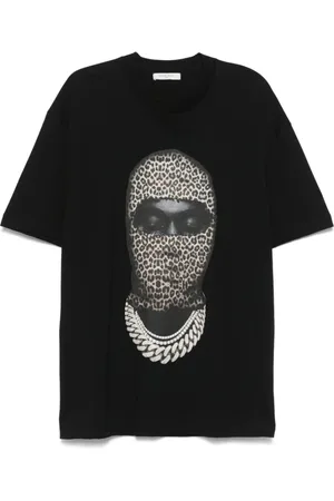 Ih Nom Uh Nit Tops, Heren, Zwart, 2Xl, Zwart Logo Print Crew Neck T-shirt