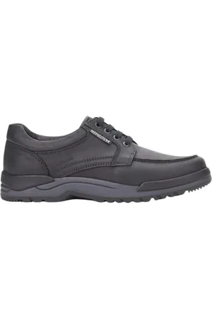 Mephisto Schoenen, Heren, Zwart, 46 1/2 EU, Leer, Stevige veterschoen voor wandelen