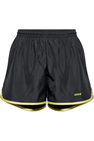 adidas Korte broeken, Dames, Geel, XS, Shorts met geborduurd logo
