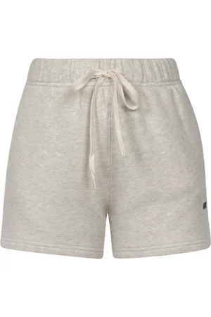 Autry Korte broeken, Dames, Grijs, XS, Katoen, Sportieve Felpa Shorts met Geborduurd Logo