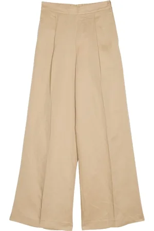 Twin-Set Broeken, Dames, , S, Linnen, Linnen Tencel Palazzo Broek