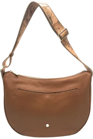 ALVIERO MARTINI 1A CLASSE Tassen, Dames, Bruin, ONE Size, Polyester, Klassieke Geo Schoudertas