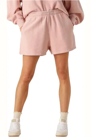 BY-BAR Korte broeken, Dames, Roze, S, Roze Sweatshorts voor Vrouwen