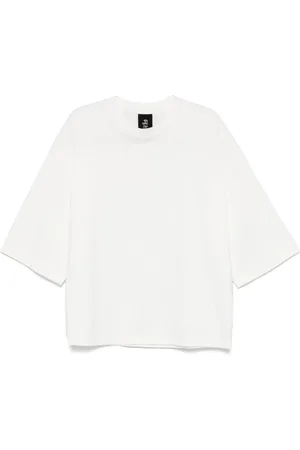 THOM KROM Tops, Heren, Wit, L, Witte Crew Neck T-shirts en Polos