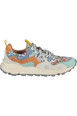 Flower Mountain Schoenen, Dames, Veelkleurig, 37 EU, Suède, Trekking sneakers in technische stof en suède