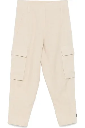 Brunello Cucinelli Broeken, Dames, , S, Cargo Broek met Knoopsluiting