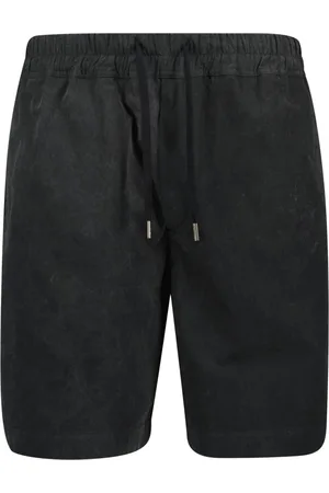 IRO Korte broeken, Heren, Zwart, L, Katoen, Zwarte Katoenen Shorts Maxe Collectie 2025
