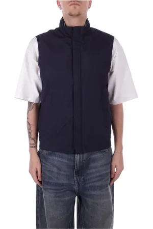 Paul & Shark Jassen, Heren, Blauw, M, Polyester, Blauwe Yachting Vest met Ritssluiting