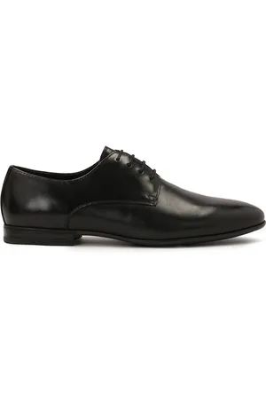 Kazar Schoenen, Heren, Zwart, 42 EU, Leer, Elegante zwarte halfschoenen voor pak