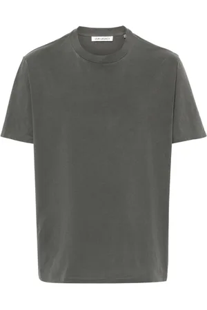 OUR LEGACY Tops, Heren, Grijs, S, Katoen, Grijze Katoenen Jersey Crew Neck T-shirt