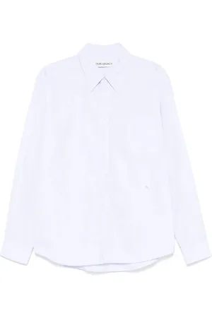 OUR LEGACY Overhemden, Heren, Blauw, M, Stijlvolle Button-Down Shirt