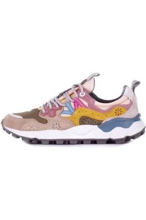 Flower Mountain Schoenen, Dames, Veelkleurig, 40 EU, Suède, Bruine Suède Sneakers Rubberen Zool