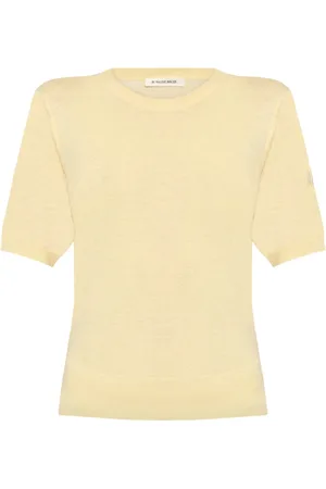By Malene Birger Truien, Dames, , S, Lichtgele Logo Geborduurde Trui