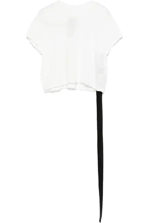 Rick Owens Tops, Dames, Wit, L, Katoen, Donkere Schaduw Crew Neck T-shirt