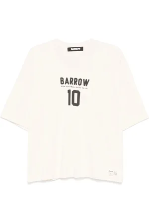 BARROW Tops, Heren, Wit, L, Witte Basic T-shirt