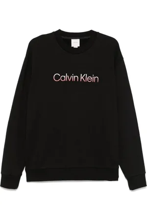 Calvin Klein Sweatshirts & Hoodies, Heren, Zwart, M, Zwarte Sweater K10K114265