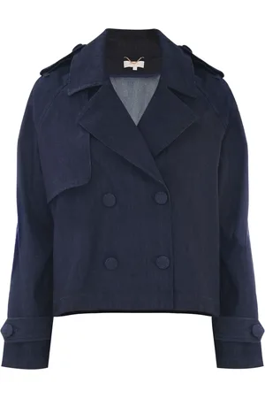Kocca Mantels, Dames, Blauw, XL, Stijlvolle Trench Coats voor alle seizoenen