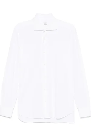 BARBA Overhemden, Heren, Wit, 6Xl, Witte Overhemd met Spreidkraag
