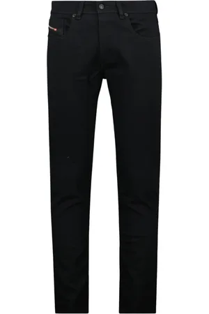 Diesel Jeans, Heren, Zwart, W31 L32, Denim, Slim Zwart Denim Jeans 2019