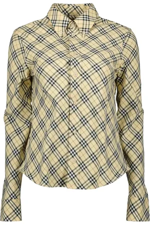Burberry Blouses & Shirts, Dames, , XS, Katoen, Vintage Geruite Overhemd voor Vrouwen
